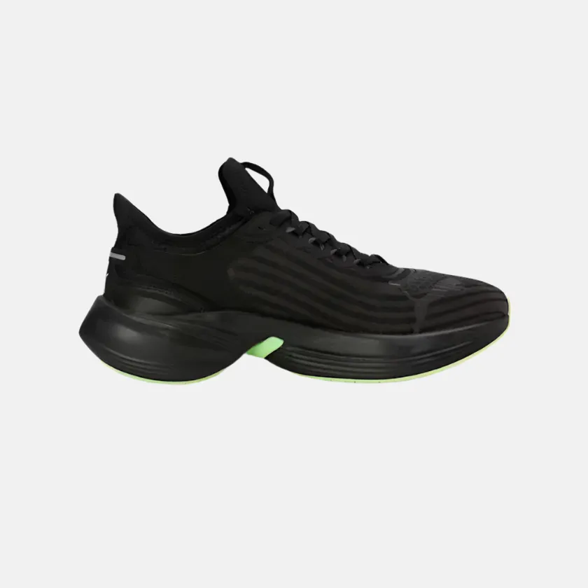 Puma Conduct Pro Unisex Running Shoes - Black/Fizzy Apple/Silver geometric running option Trendy Look Shoes