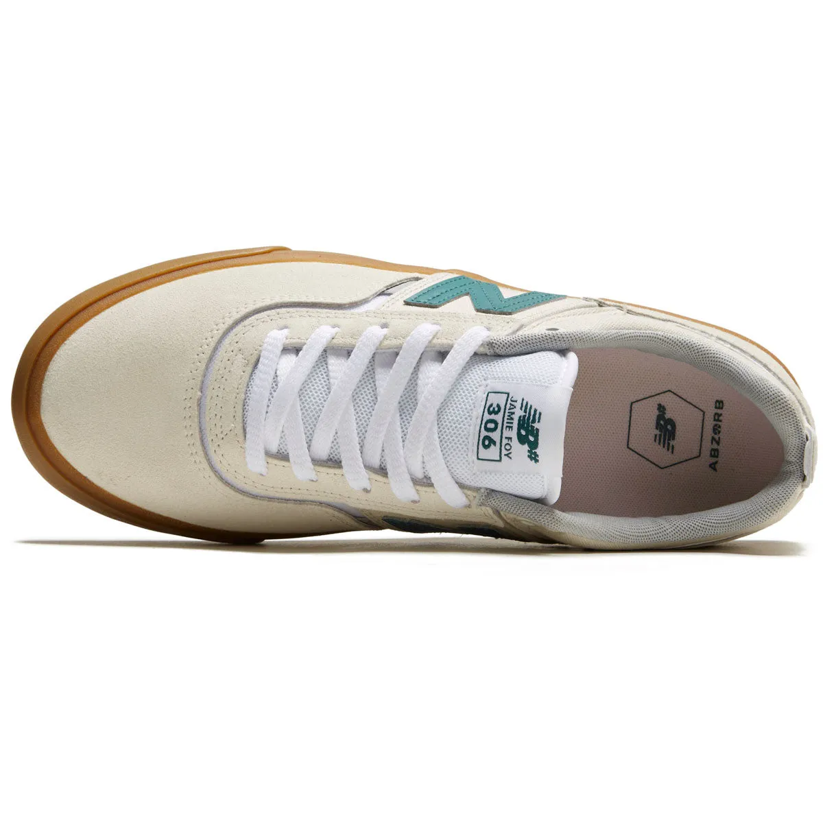 New Balance 306 Foy Shoes - Sea Salt/Teal Supportive arch
