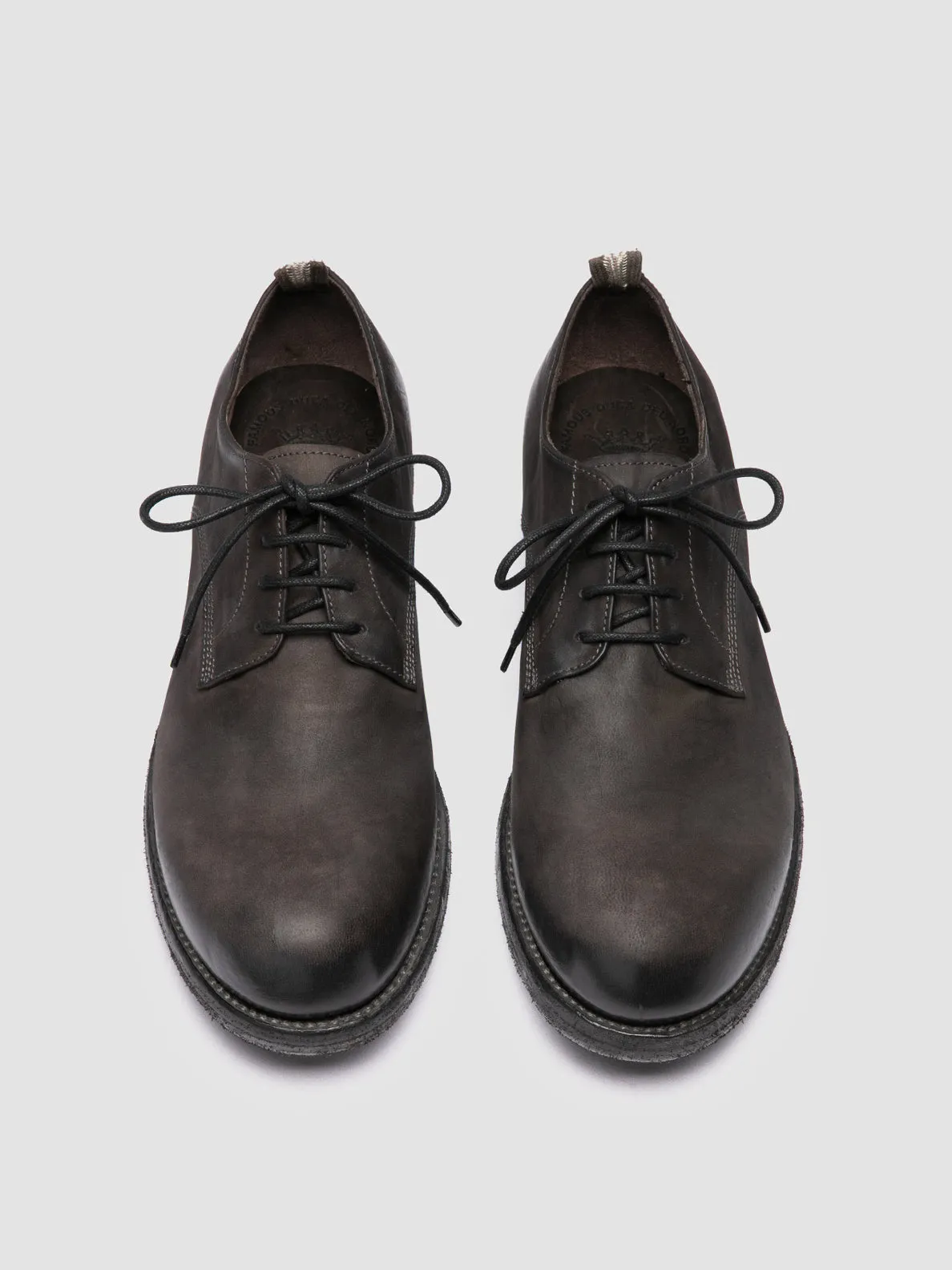 Weekend Look BULLA DD 101 - Grey Leather Derby Shoes