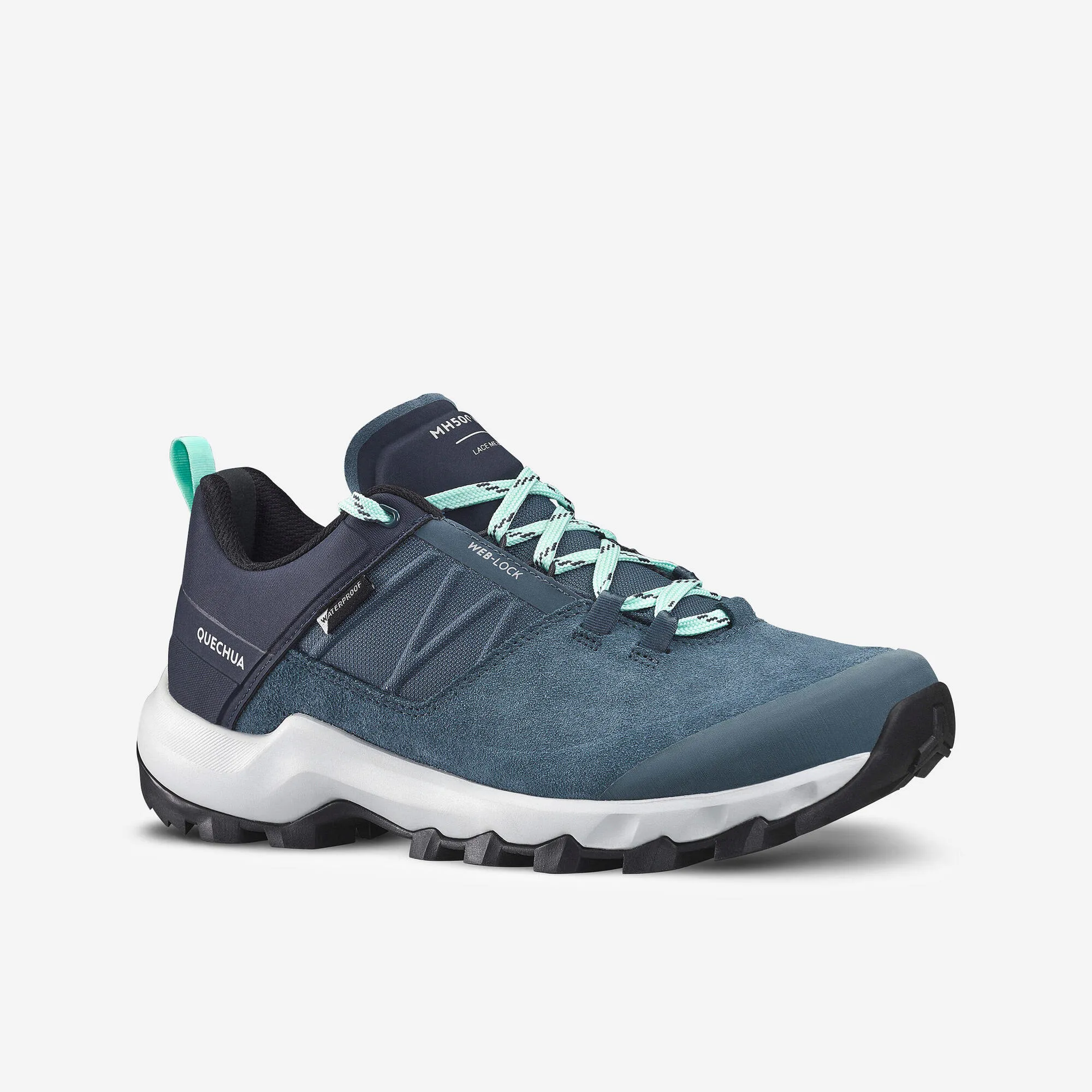 Quechua Women's MH500 Waterproof Hiking Shoes Water Safe