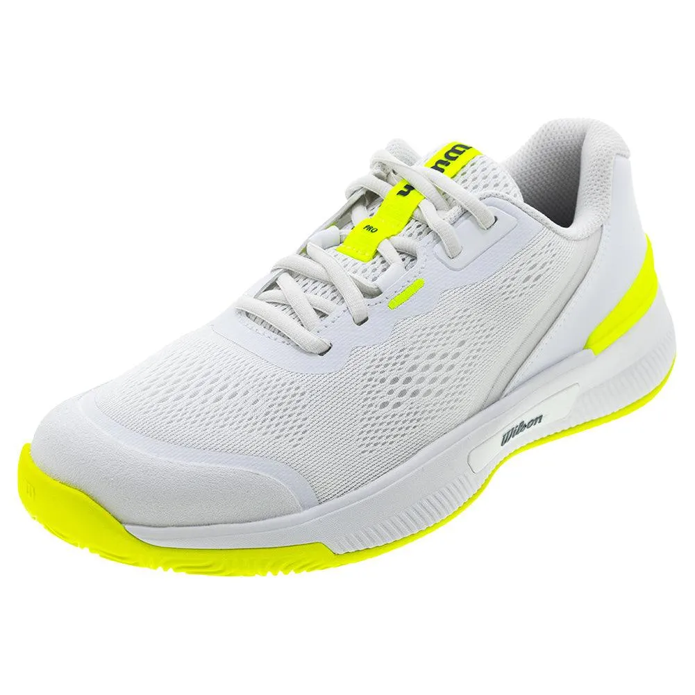 Soft Lining Meadow Glow Wilson Intrigue Pro Tennis Shoes White Safety Yellow