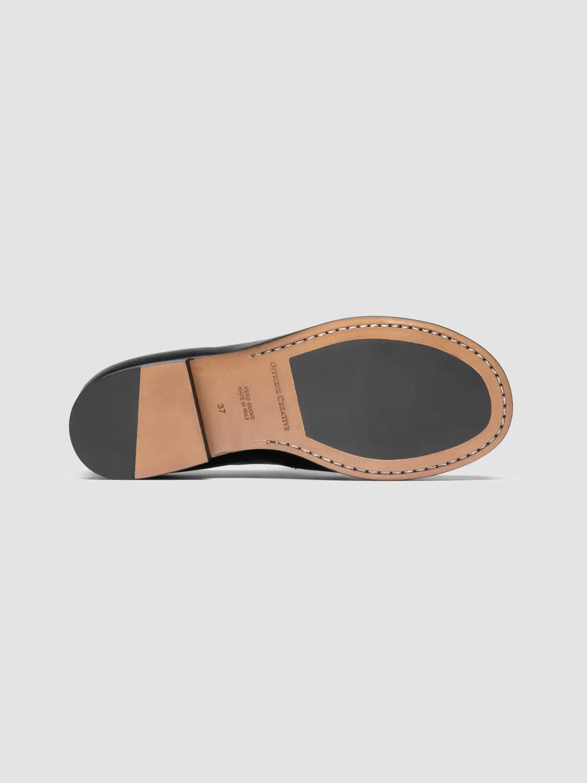 Soft Tone BECKY 101 - Black Leather Penny Loafers