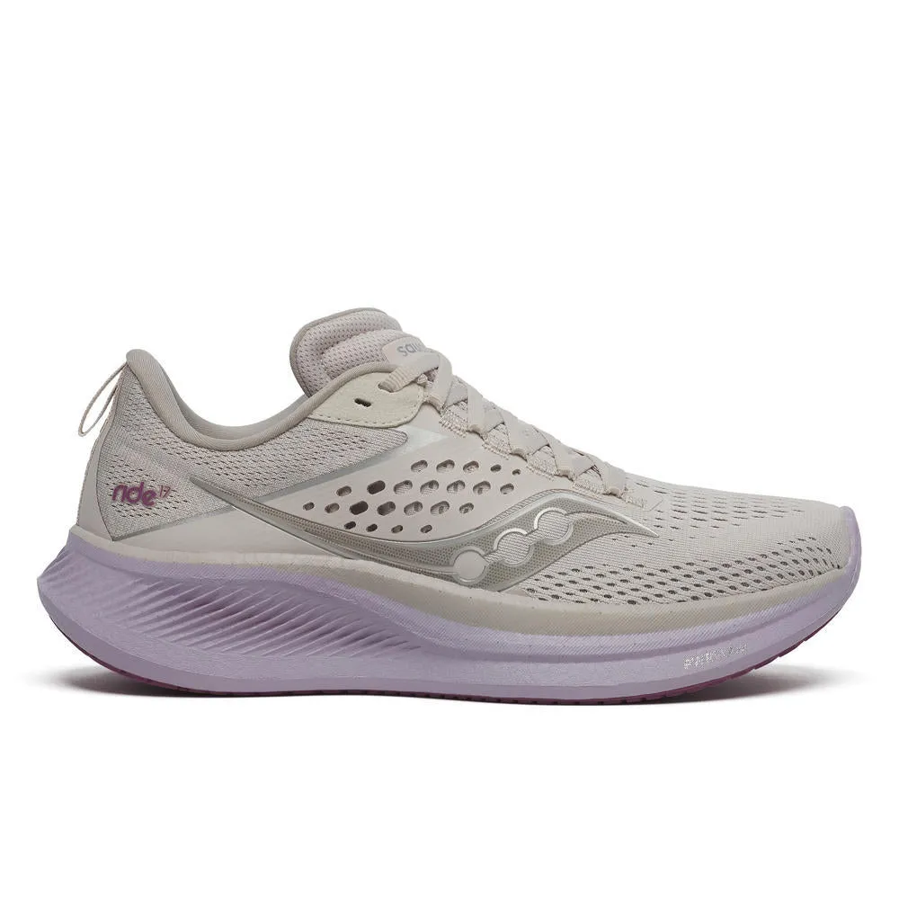 Women's Saucony Ride 17 post - workout recovery multi - purpose shoe use