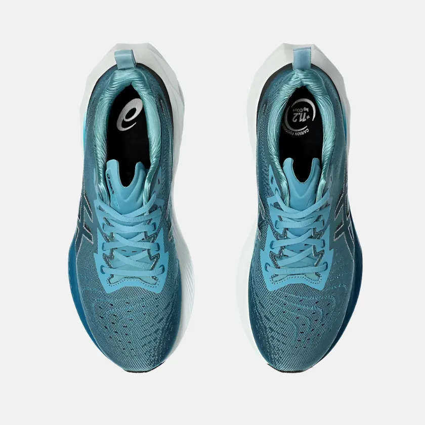Easy to Wear Gift Idea Asics NOVABLAST 4 Men's Running Shoes -Blue Teal/Evening Teal