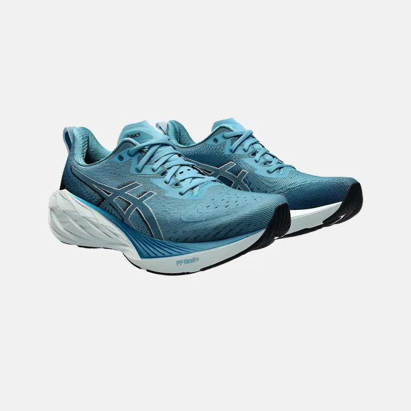anti - slip running choice Lace   Up Closure Asics NOVABLAST 4 Men's Running Shoes -Blue Teal/Evening Teal