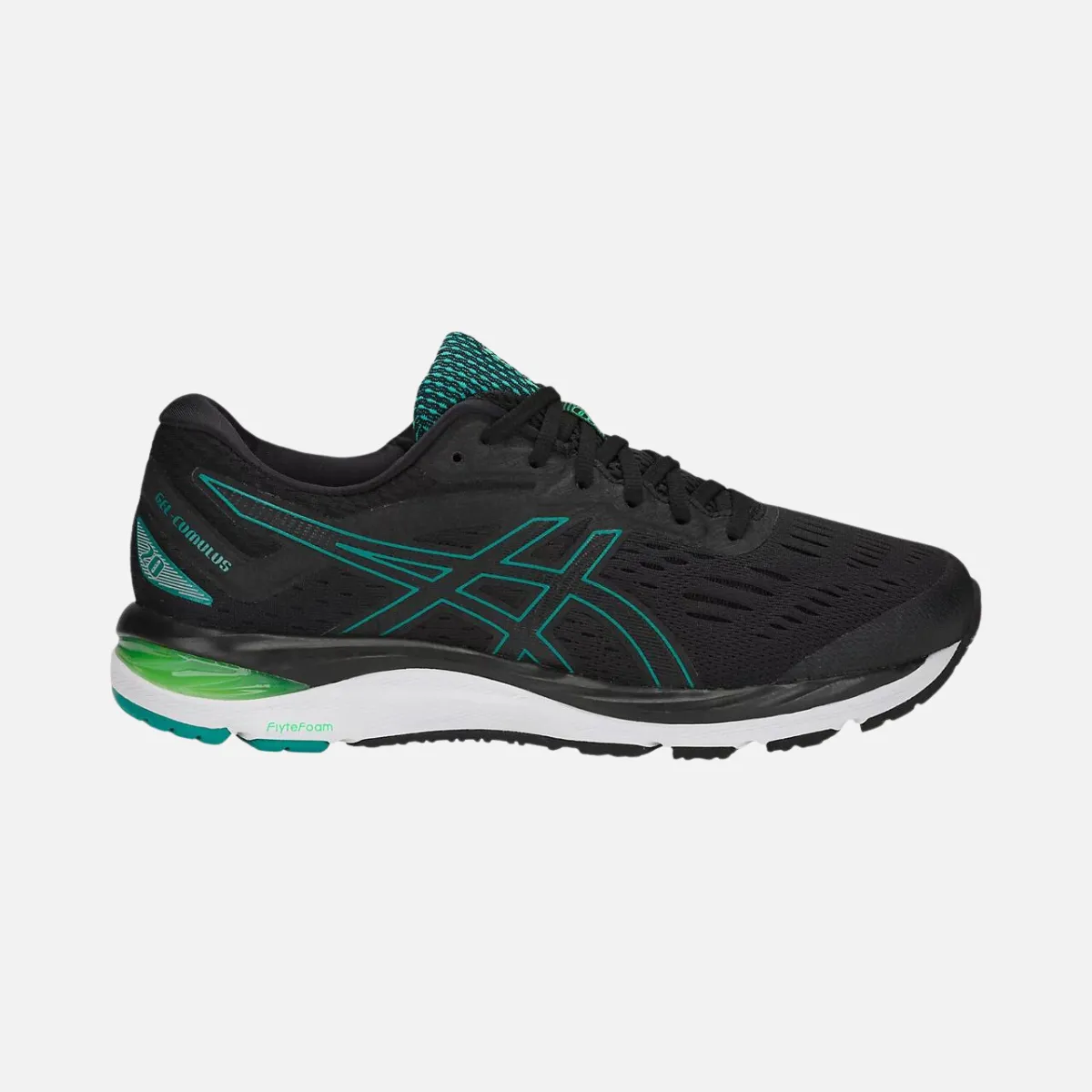 logo - printed shoes Asics GEL-CUMULUS 20 Men's Running Shoes -Black/Beryl Green