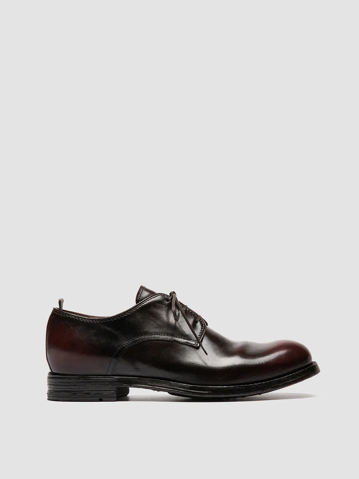 BALANCE 019 - Burgundy Leather Derby Shoes Fashionable Look Office Outfit