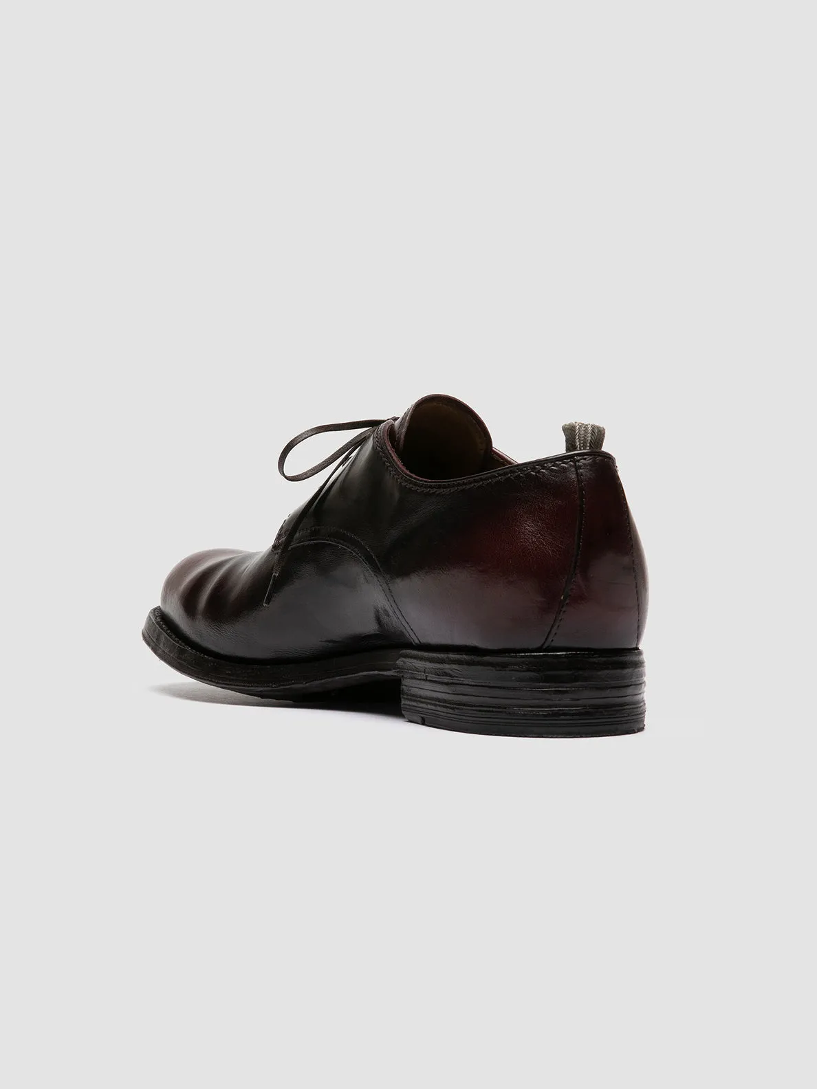 refined design Lined Comfort BALANCE 019 - Burgundy Leather Derby Shoes