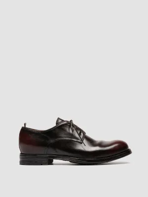 BALANCE 019 - Burgundy Leather Derby Shoes Fashionable Look Office Outfit