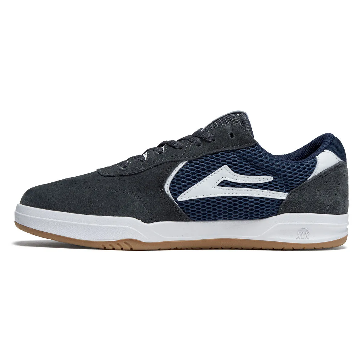 Compact Lakai Atlantic Shoes - Charcoal/Navy Suede