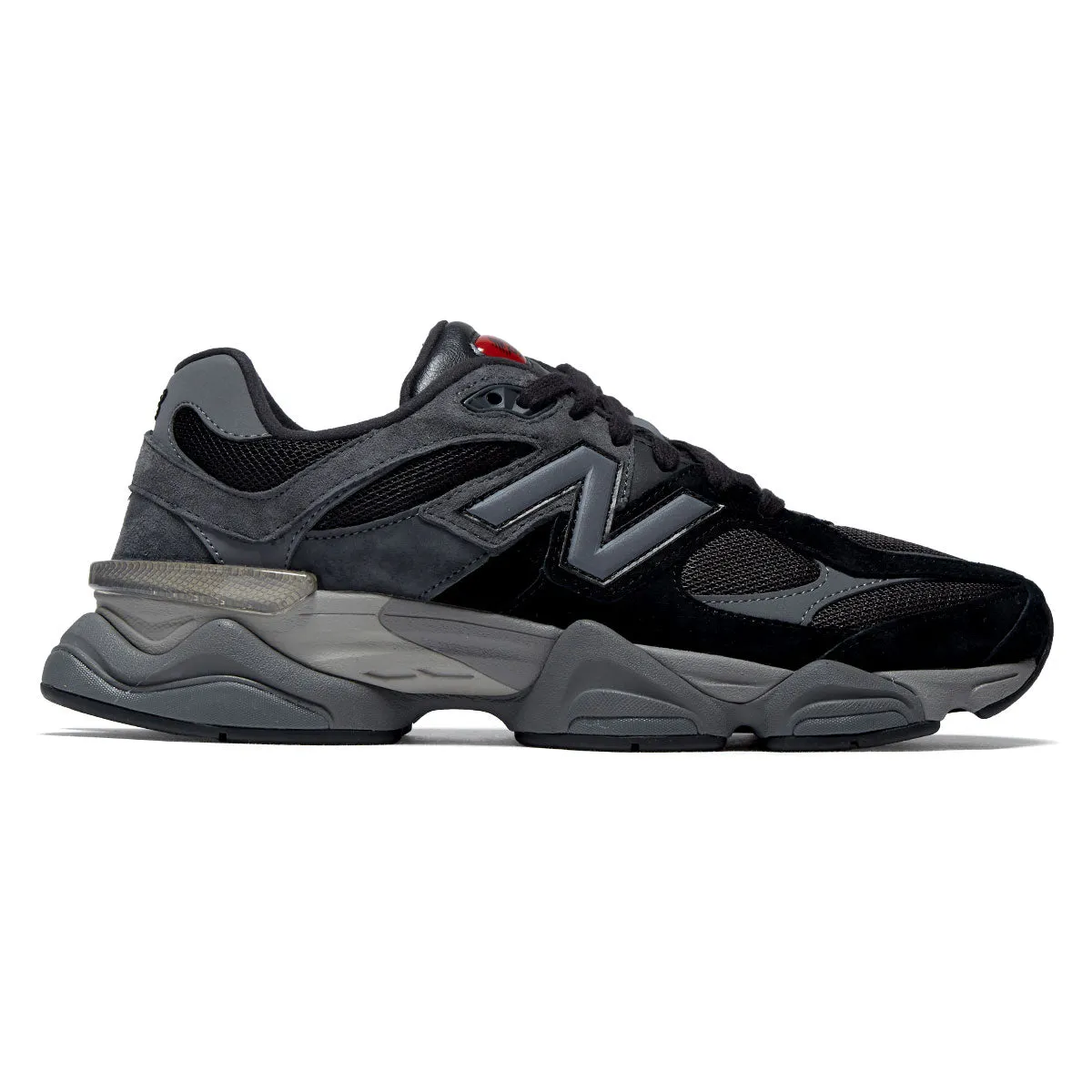 Rugged Design Active Step Fit New Balance 9060 Shoes - Black/Castlerock/Rain Cloud