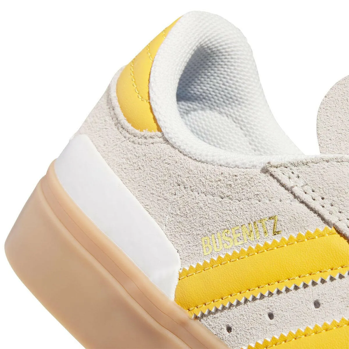 Skater Ready Fit Stylish Look Adidas - Busenitz Vulc II Shoes White/Yellow/Gold