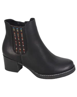 Memory Foam Cipriata Womens Annella Inside Zip Gusset Ankle Boots