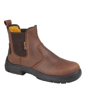 Grafters Super Wide EEEE Fit Water Resistant Safety Dealer Boots Quick Step color block