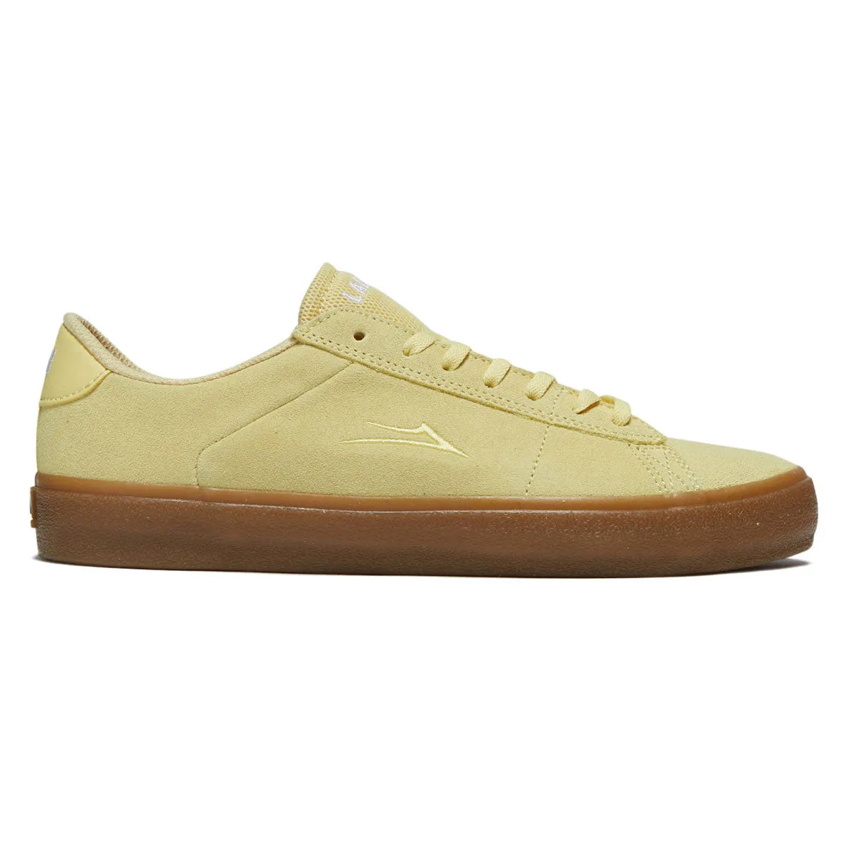 Lakai Newport Shoes - Light Yellow Suede Flexible Material