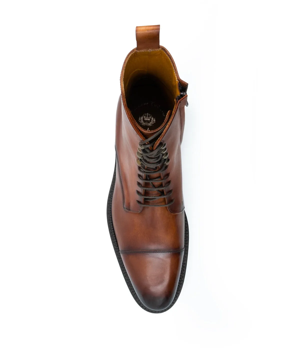 Molded Insole Bottines ALESSANDRO Marron Patin??