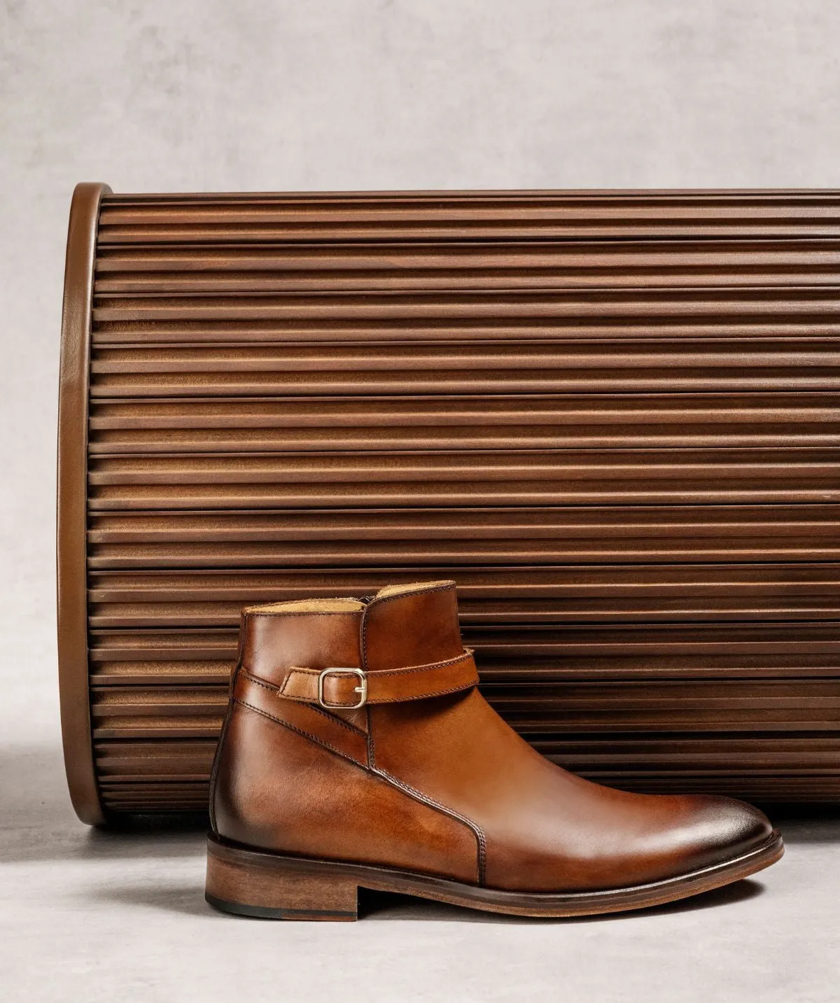 Work Base Soft Material Bottines ELTHON Marron Patin??