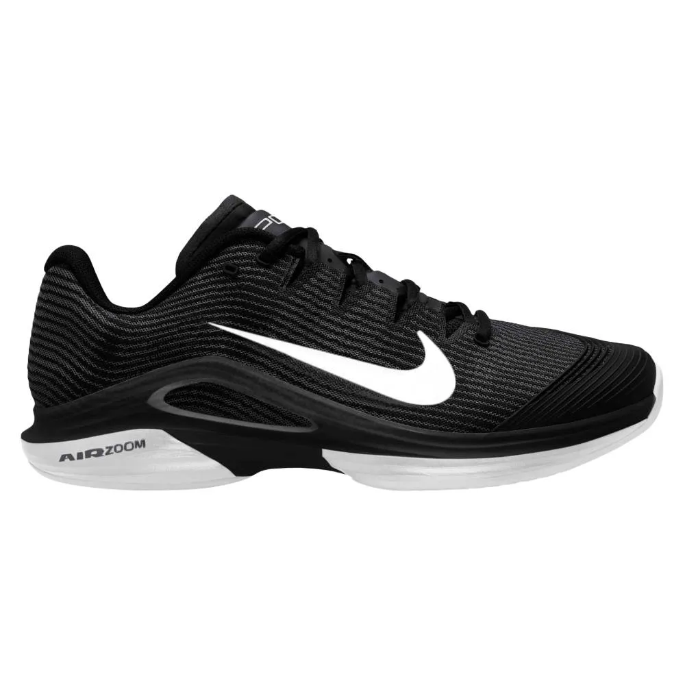 Nike Zoom Vapor 12 Men's Tennis Shoe (Black/White-DK Smoke Grey) Rubber Outsole