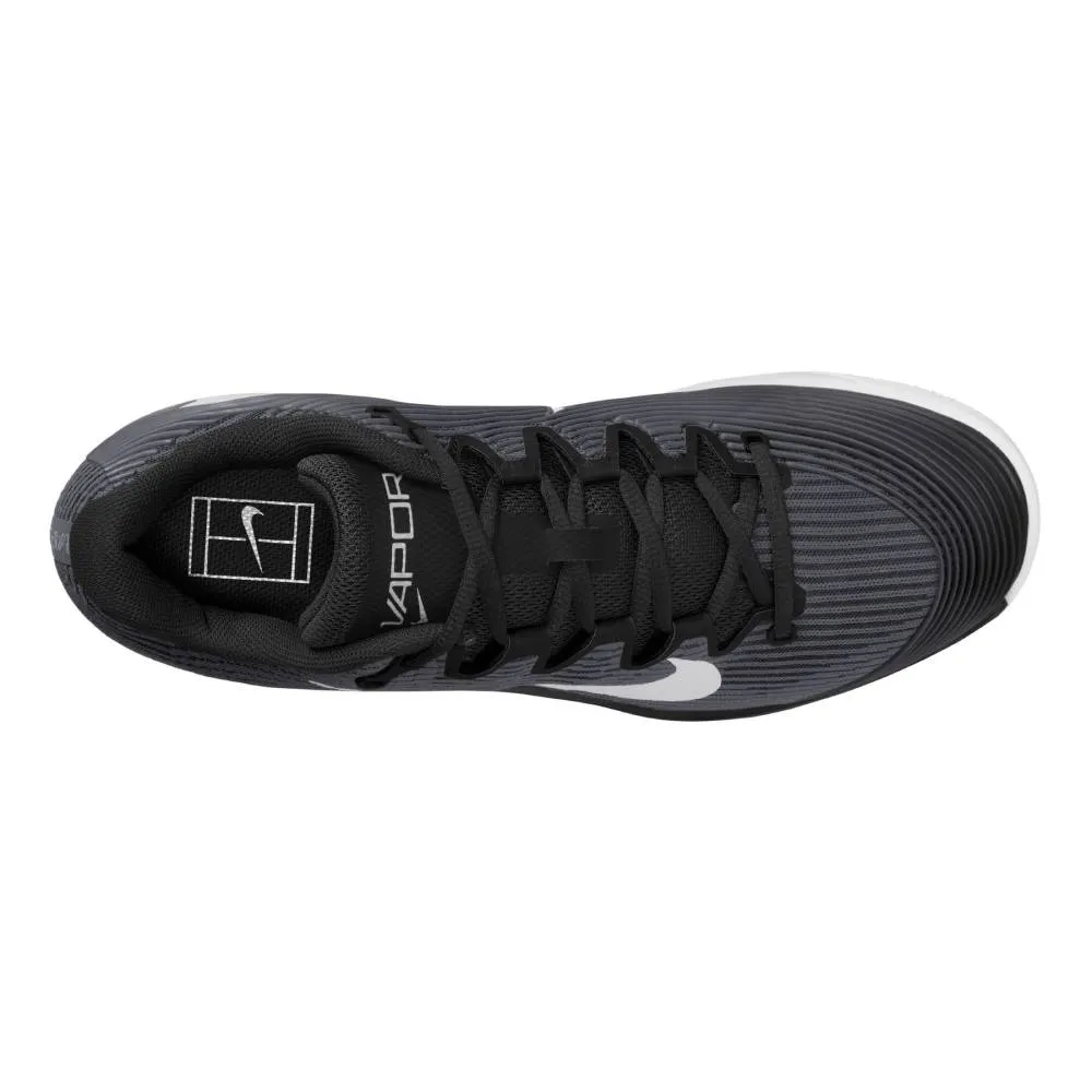 Low Profile Nike Zoom Vapor 12 Men's Tennis Shoe (Black/White-DK Smoke Grey)