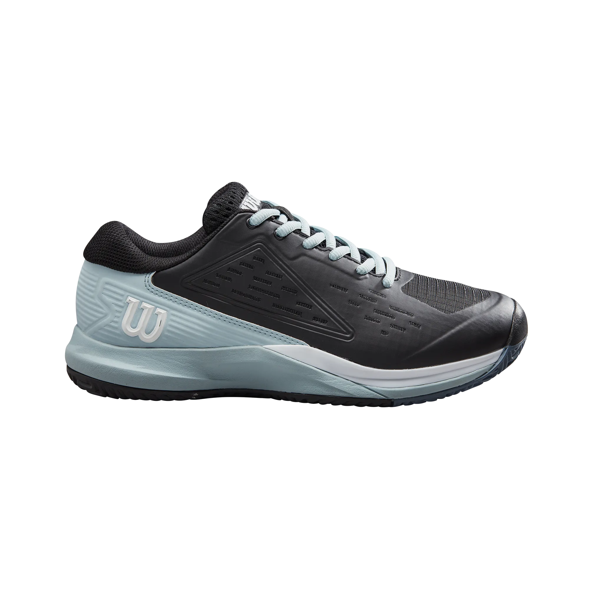 Wilson Pro Rush Ace Tennis Shoes (Ladies) - Black/Sterling Blue/White City Style Foot alignment