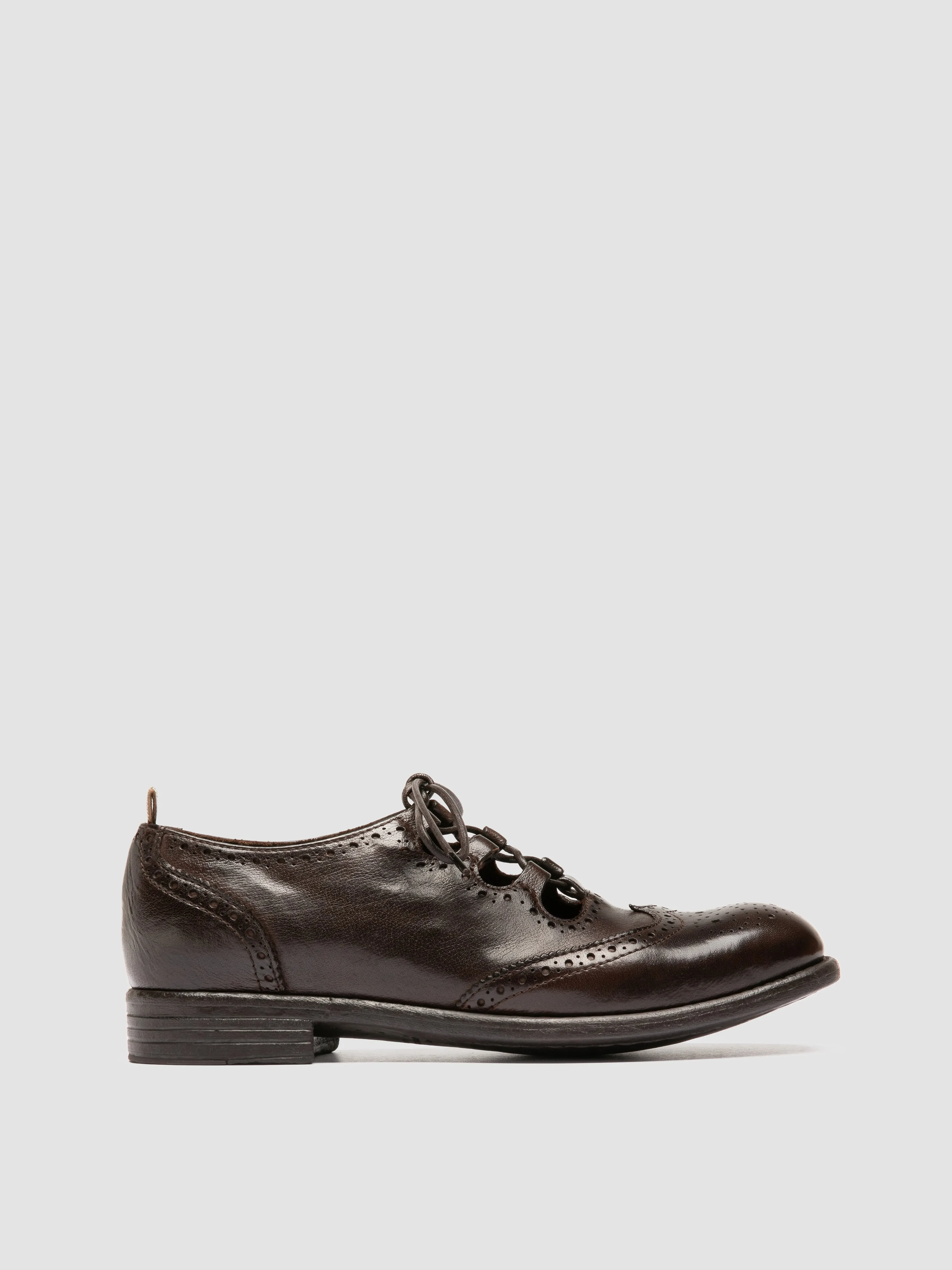 CALIXTE 079 - Brown Leather Oxford Shoes Quiet Style