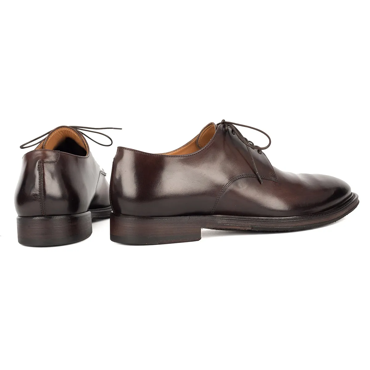 IVAN 91031<br>Mogano Derby Shoes Crisp Finish Comfort Walks