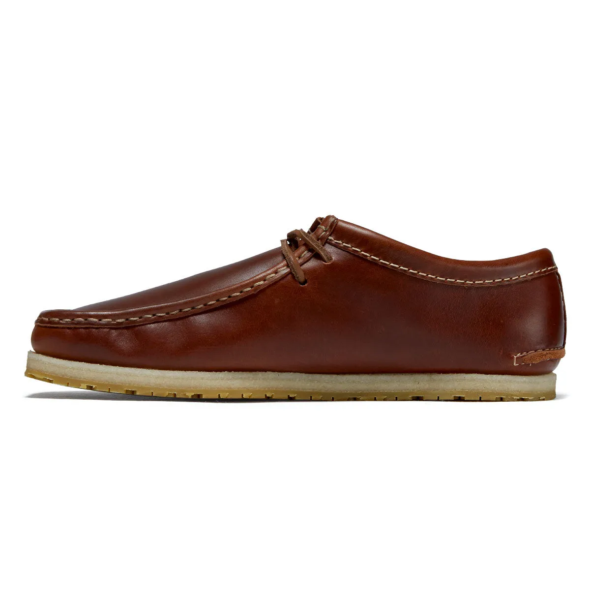 Clarks Godney Lace Shoes - Brown Leather Anti blister