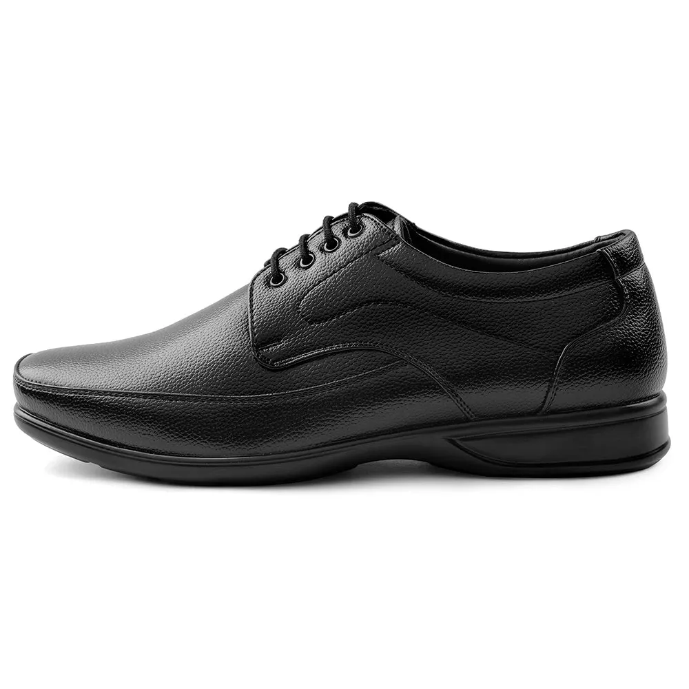 Fortune Black Lacing Formal Derby Shoes For Men HML-5E By Liberty Workday Essential