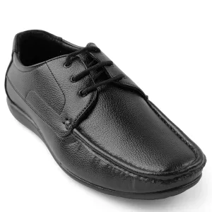 Fortune Black Lacing Formal Derby Shoes For Men HML-6E By Liberty Gentle Step Feel Classic Style