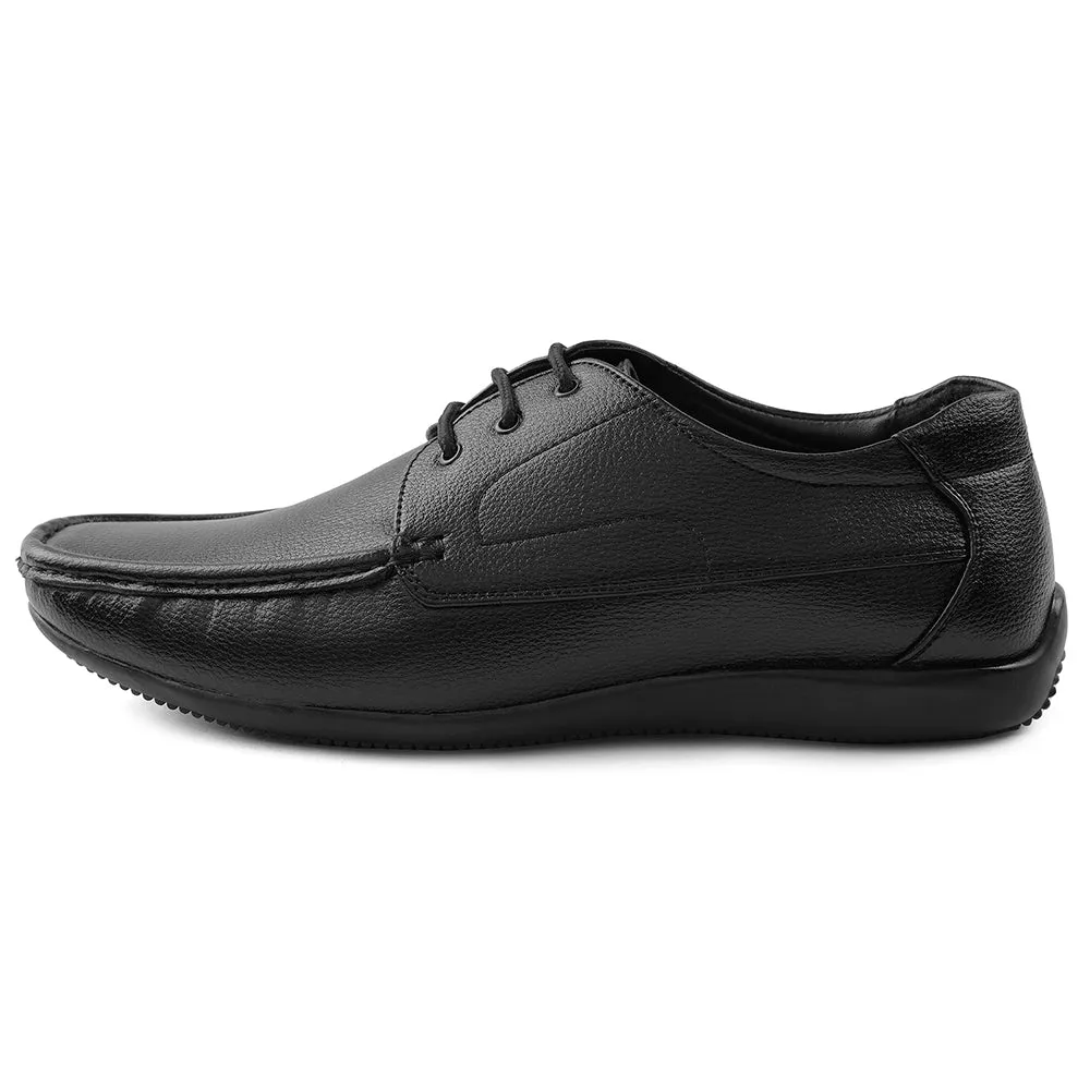Chic Shoes Fortune Black Lacing Formal Derby Shoes For Men HML-6E By Liberty