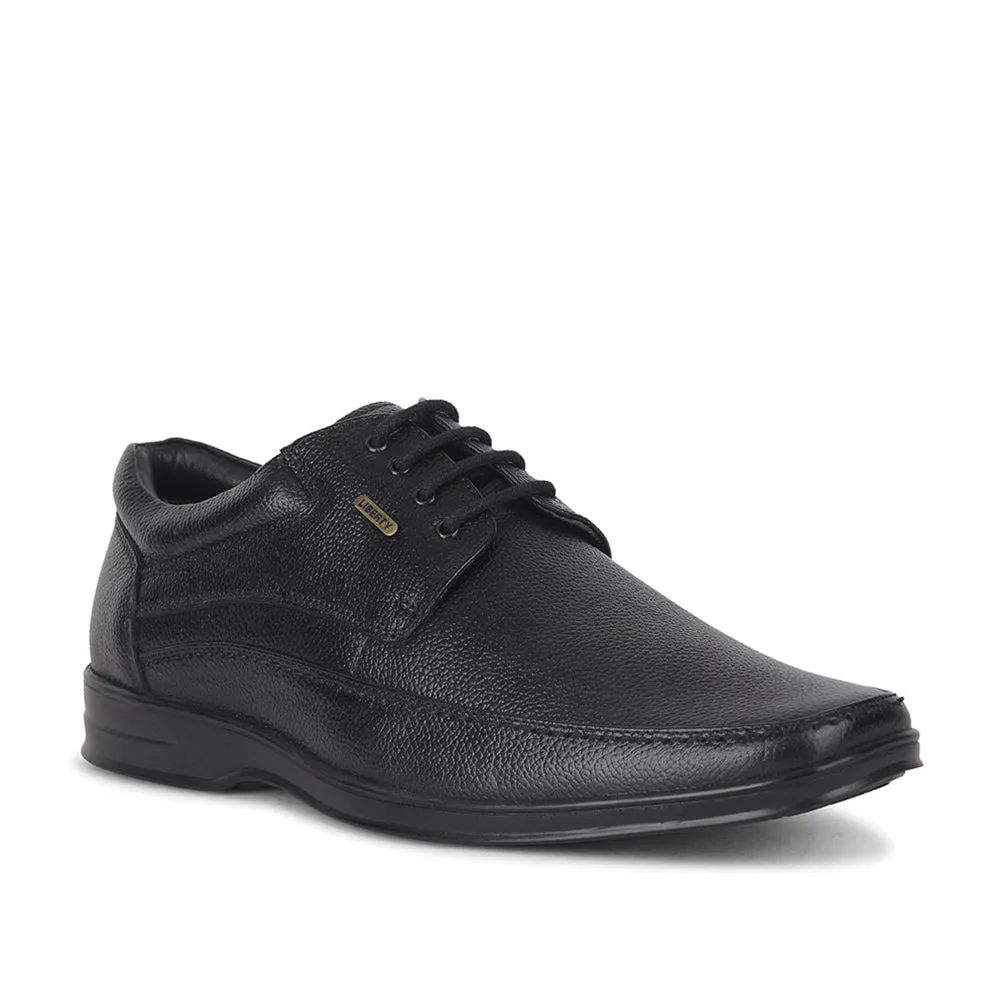 Fortune by Liberty Men LOM-602 Black Formal Lacing Derby Shoes Street Smart