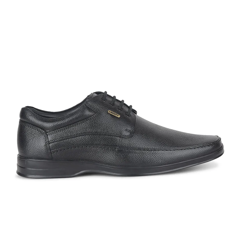 Fortune by Liberty Men LOM-602 Black Formal Lacing Derby Shoes Balanced Step Comfort