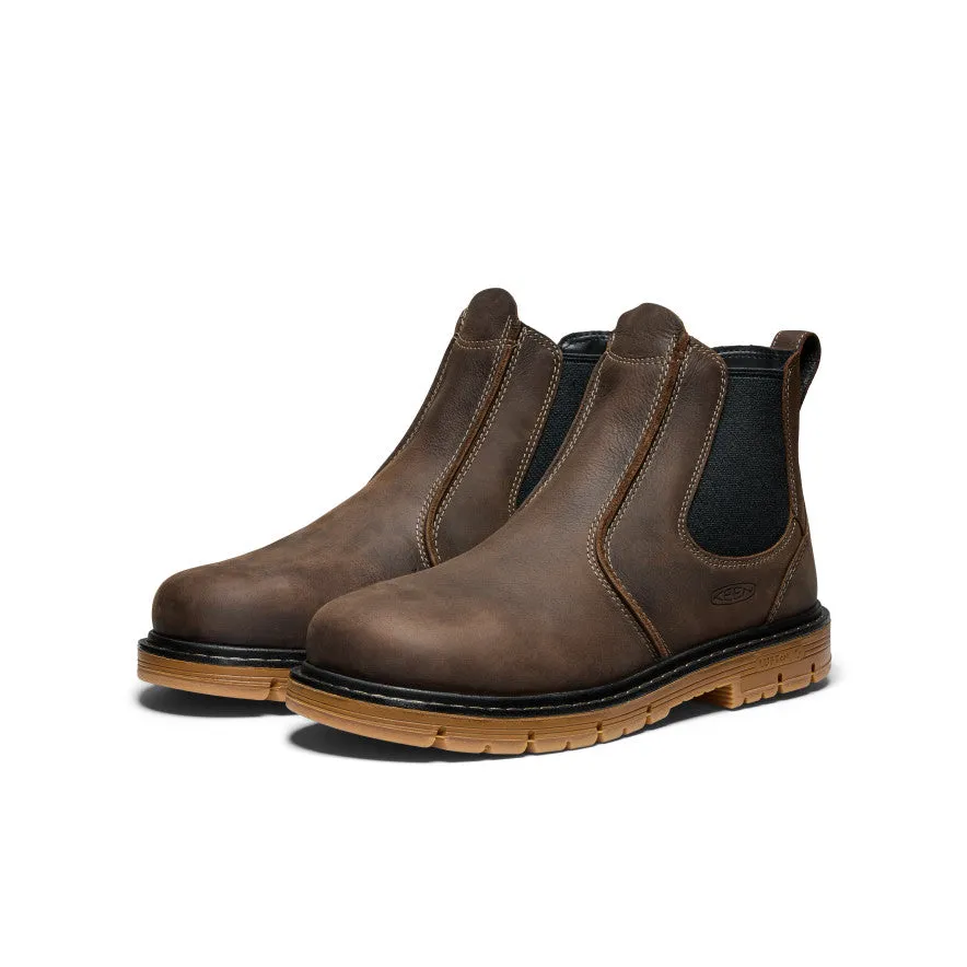 Climbing Support Boots Outdoor Flexibility Men's San Jose Chelsea 90?? Heel Boot (Aluminum Toe)  |  Cascade Brown/Gum