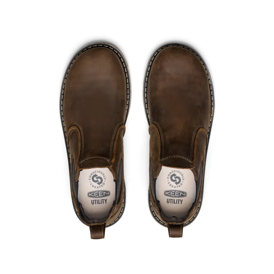 Endurance Support Quick Drying Men's San Jose Chelsea 90?? Heel Boot (Aluminum Toe)  |  Cascade Brown/Gum