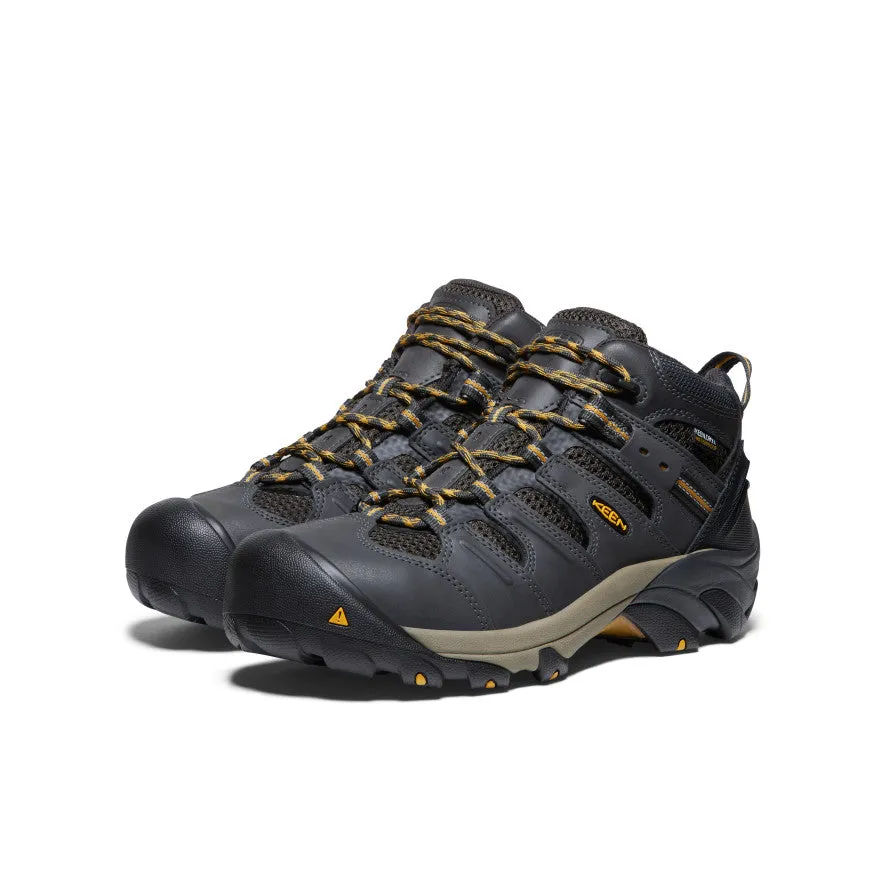 Altitude Trek High Performance Trekking Men's Lansing Mid Waterproof (Steel Toe)  |  Raven/Tawny Olive