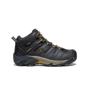 zipper Men's Lansing Mid Waterproof (Steel Toe)  |  Raven/Tawny Olive