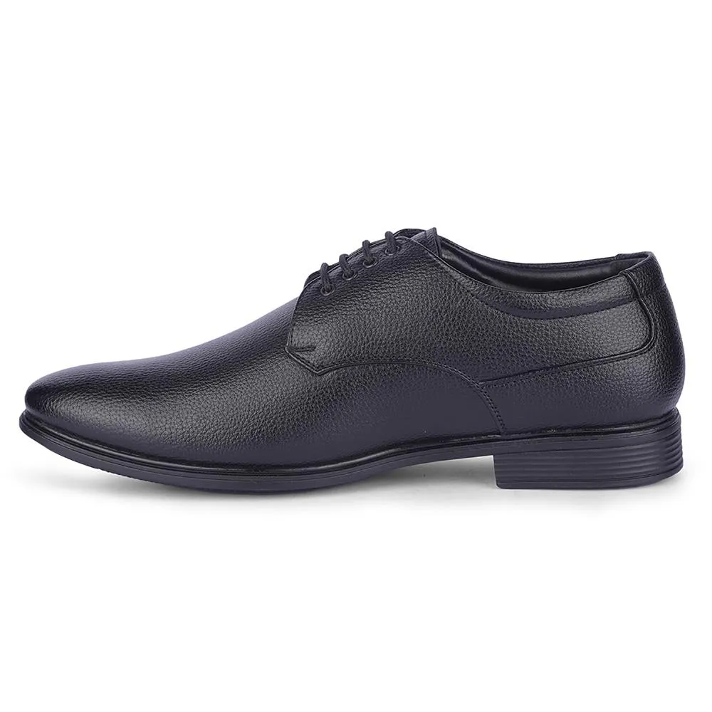 Event Footwear formal finish Fortune By Liberty Mens HIL-5 Black Formal Lacing Shoes