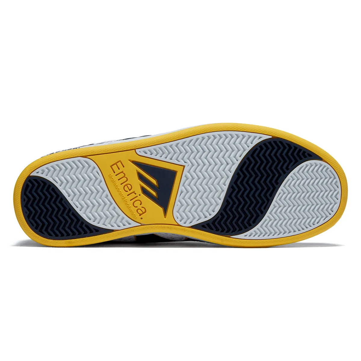 Hard Support All Rounder Fit Emerica OG-1 Shoes - Navy/White/Yellow