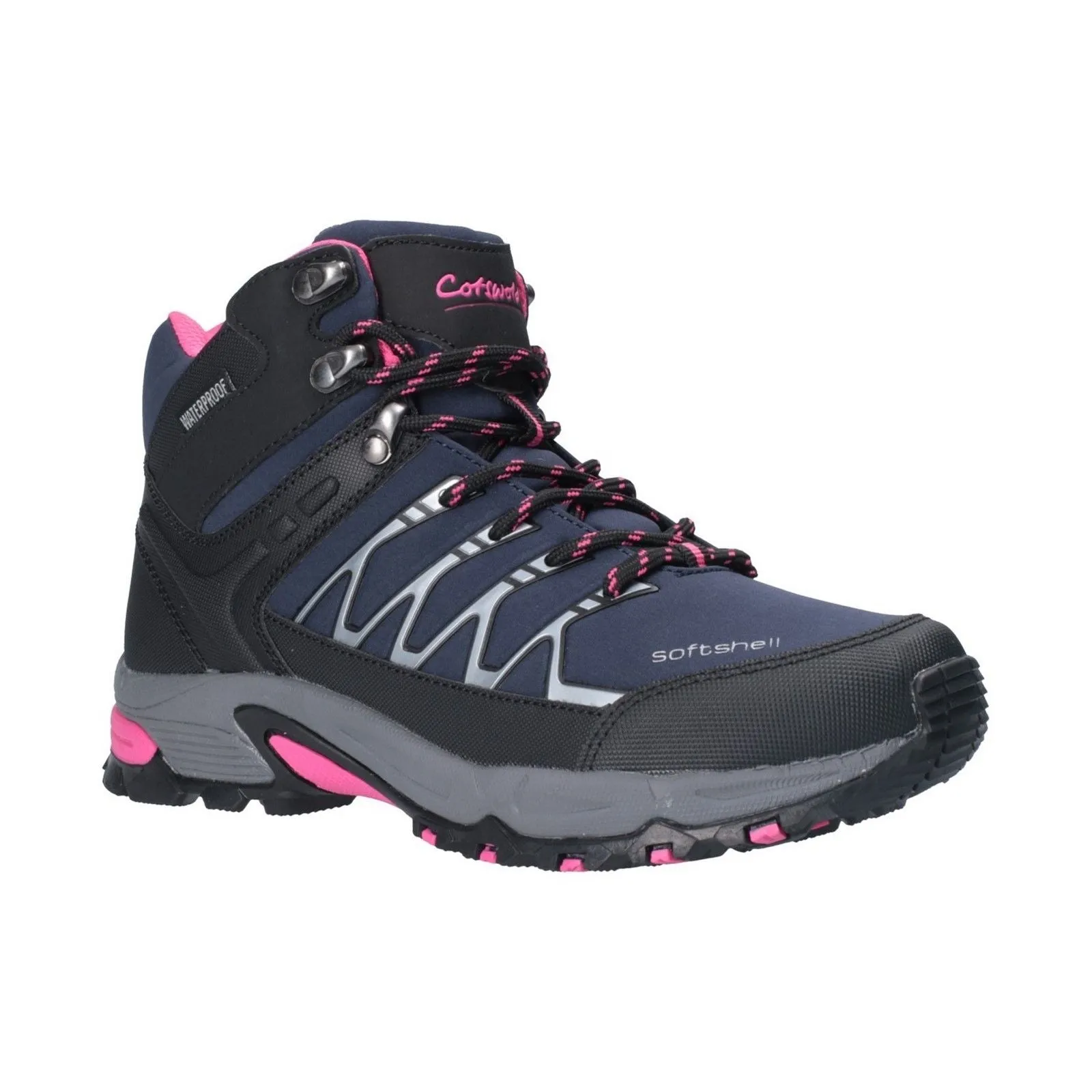 Cotswold Womens Abbeydale Mid Hiker Navy/Black/Fuchsia Steep Trail Unisex style