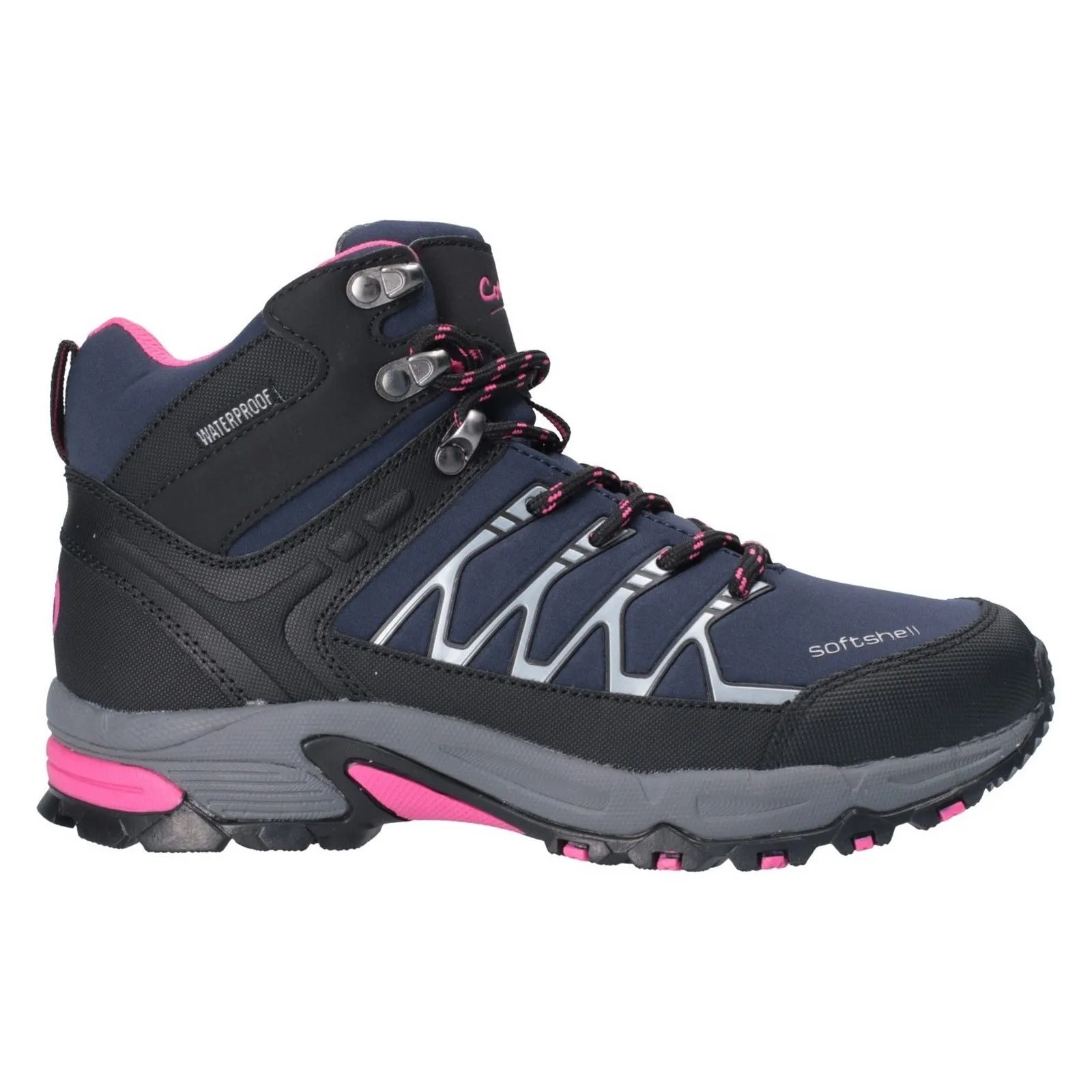 All-Weather Wear Cotswold Womens Abbeydale Mid Hiker Navy/Black/Fuchsia