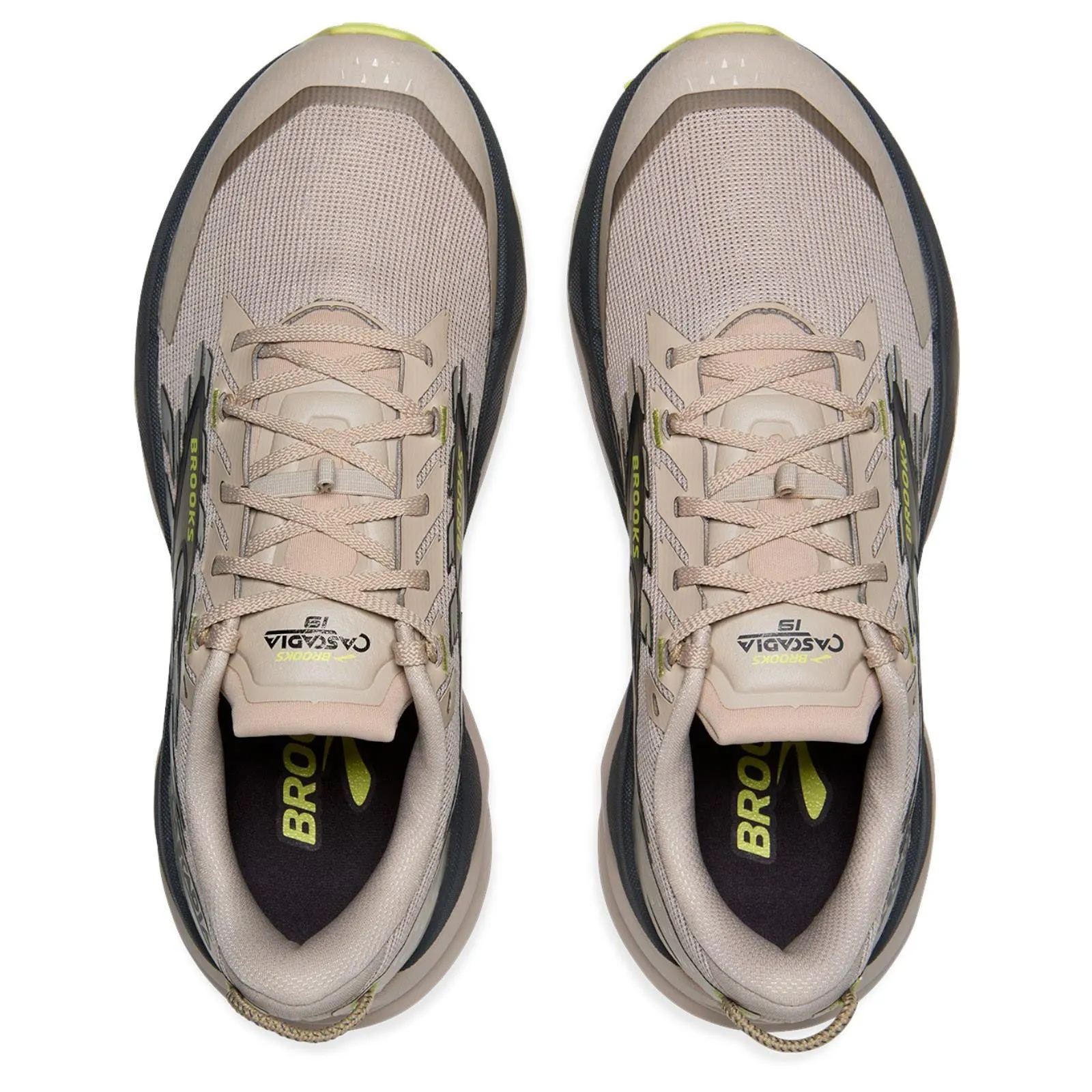 Brooks Mens Cascadia 19  Grey