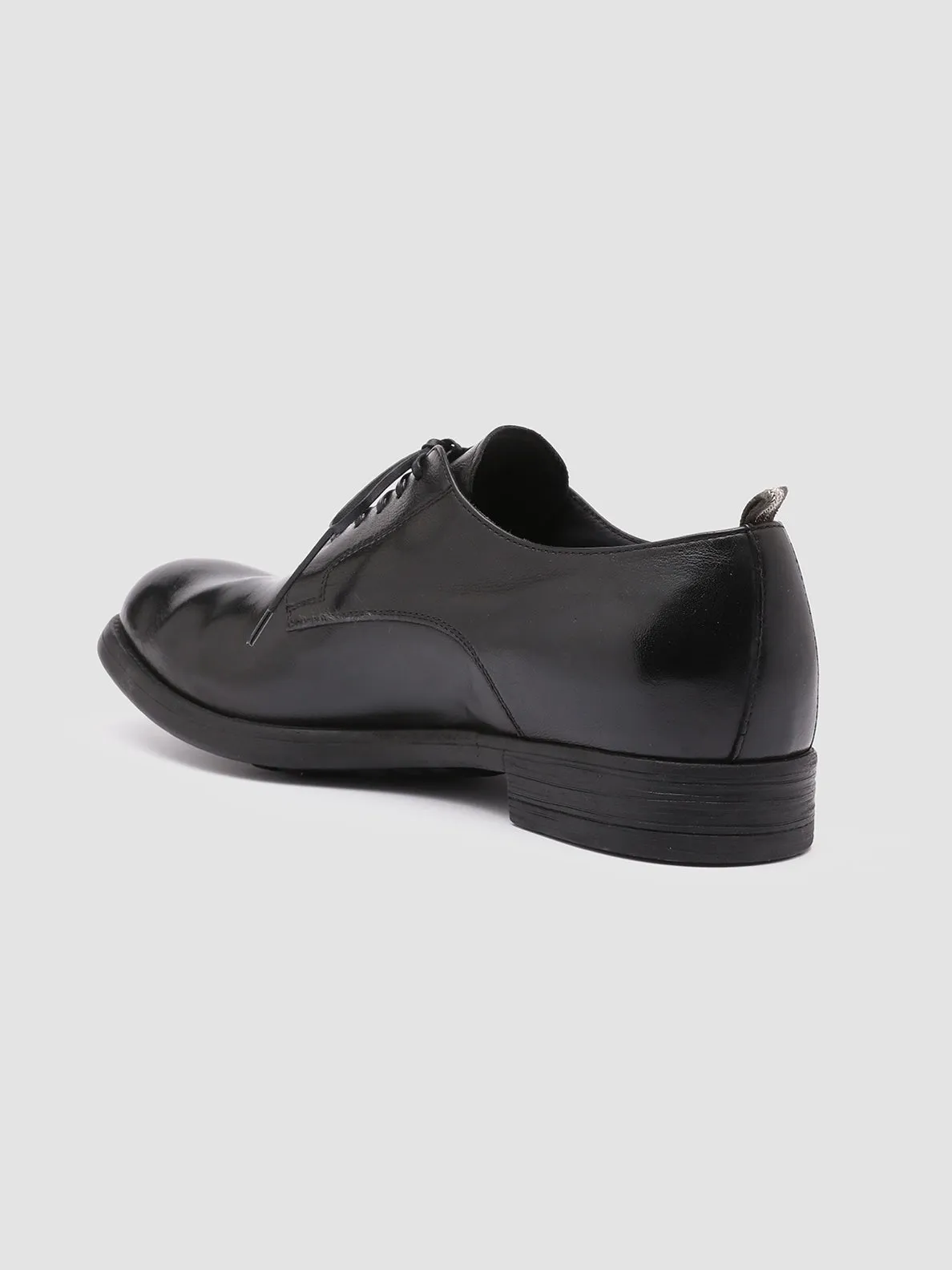 Muted Shine CHRONICLE 001 - Black Leather Derby Shoes