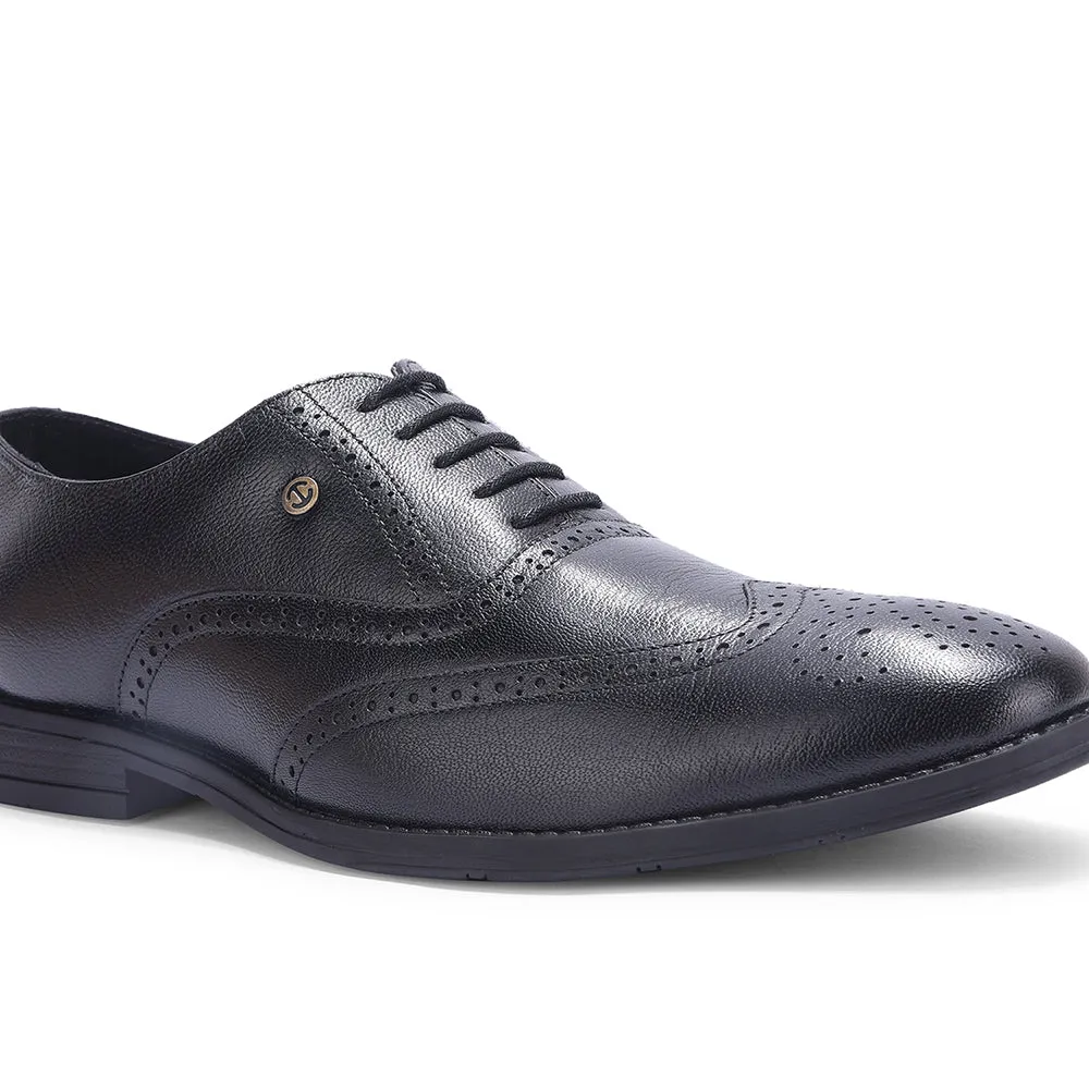 Healers Black Formal Lacing Oxford Shoes For Men SAGAR-15 By Liberty Timeless Look