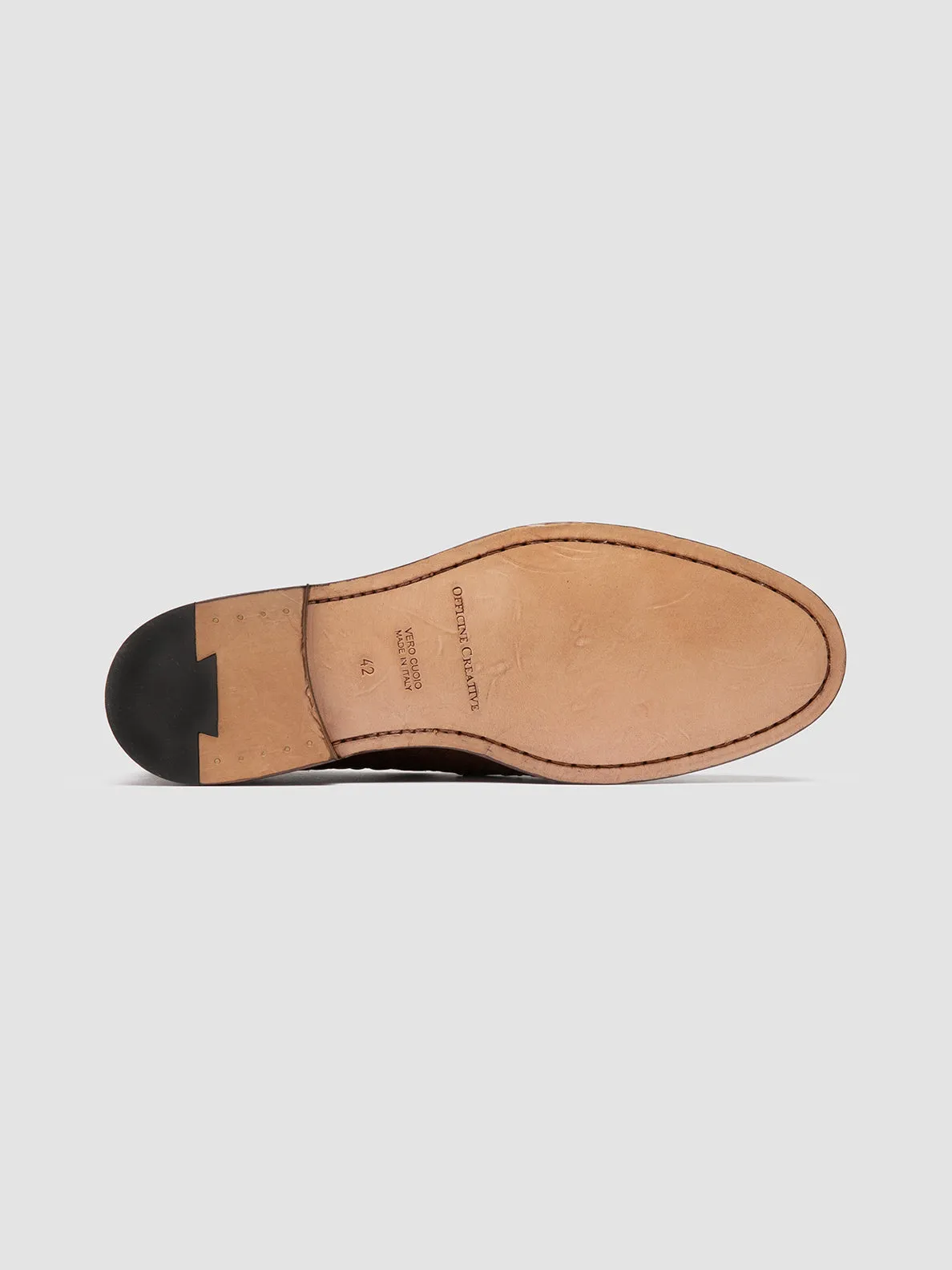 Easy Slip-on Footwear OPERA 003 - Brown Leather Penny Loafers