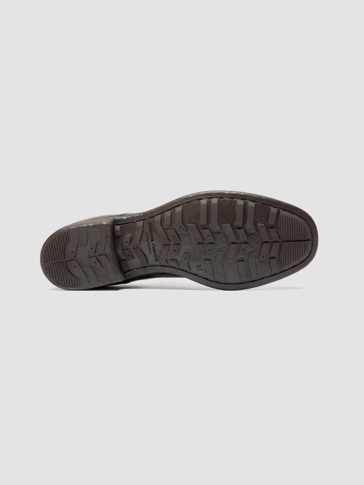 Work Base CALIXTE 003 - Brown Leather Oxford Shoes