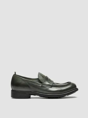CALIXTE 020 - Green Leather loafers Yoga Base Comfort Fit