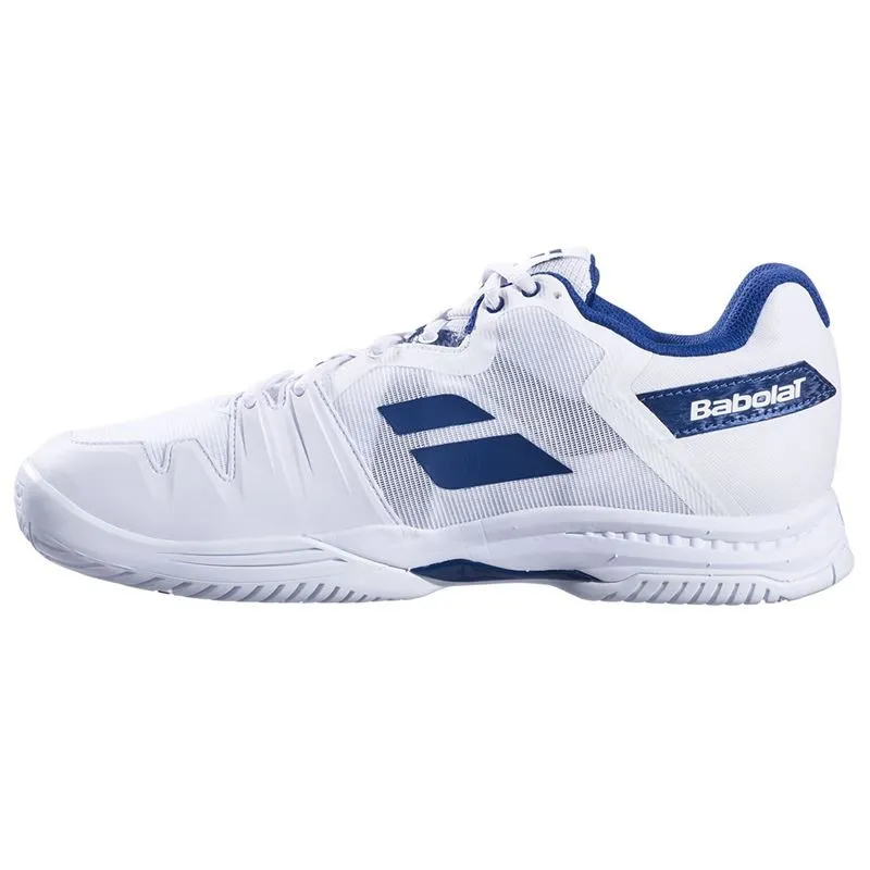 Flexible Sole Babolat SFX 3 All Court Men Tennis Shoes White Navy
