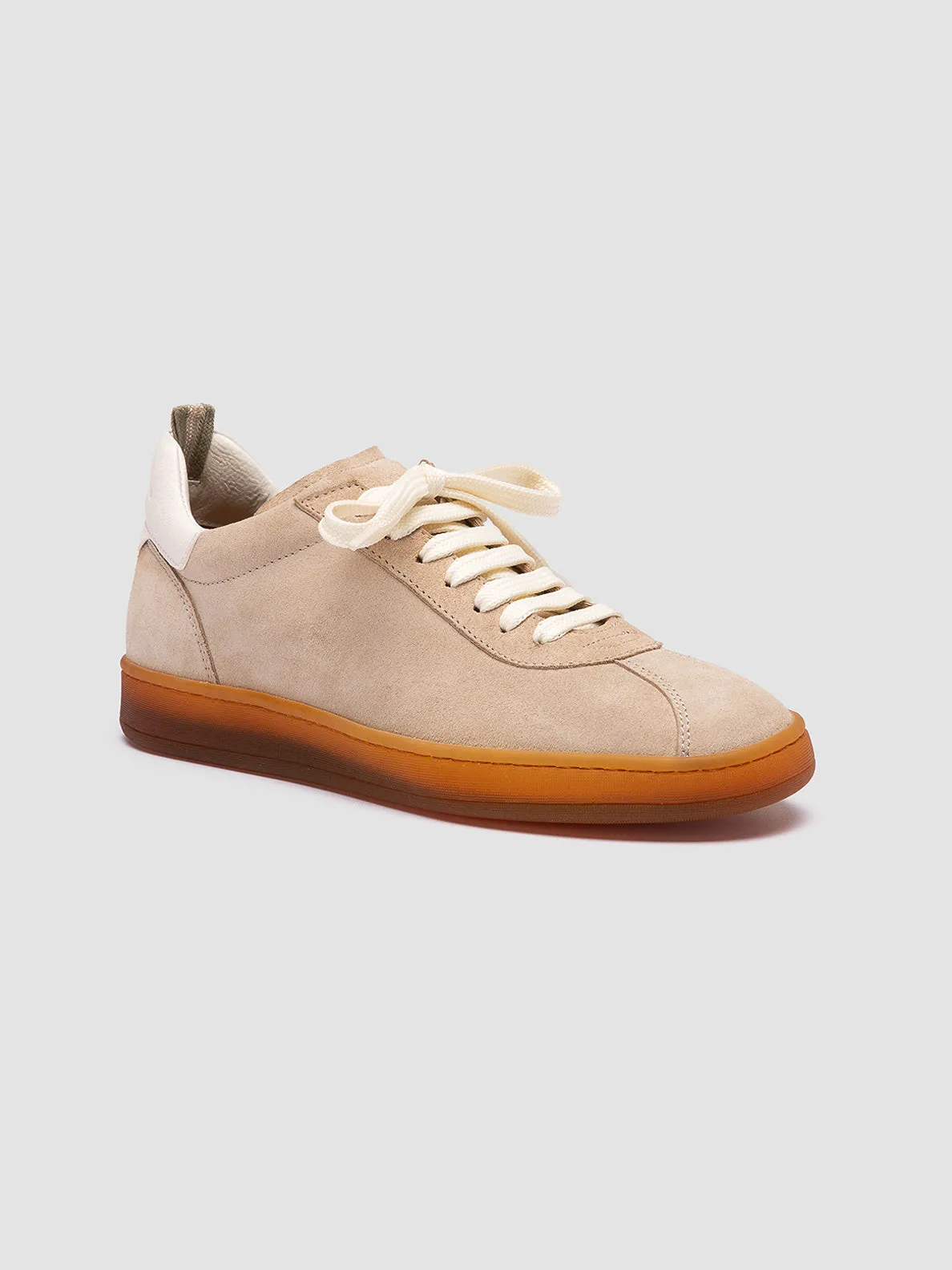 Heritage Line DESTINY 101 - Beige Leather and Suede Sneakers