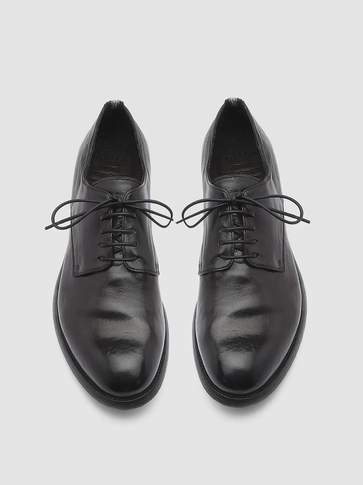 Office Ready Shoes HIVE 008 - Black Leather Derby Shoes
