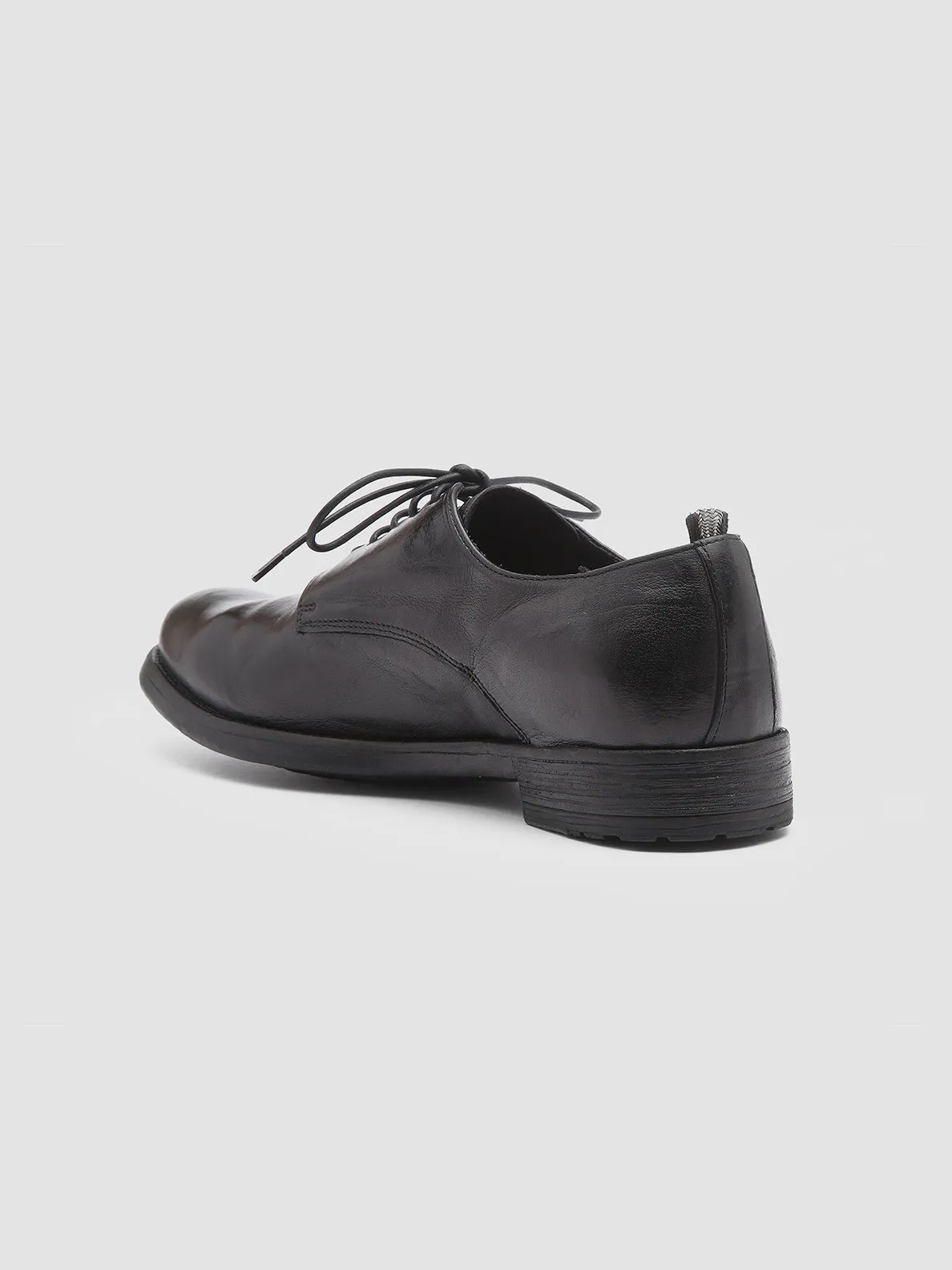 HIVE 008 - Black Leather Derby Shoes Chic Step